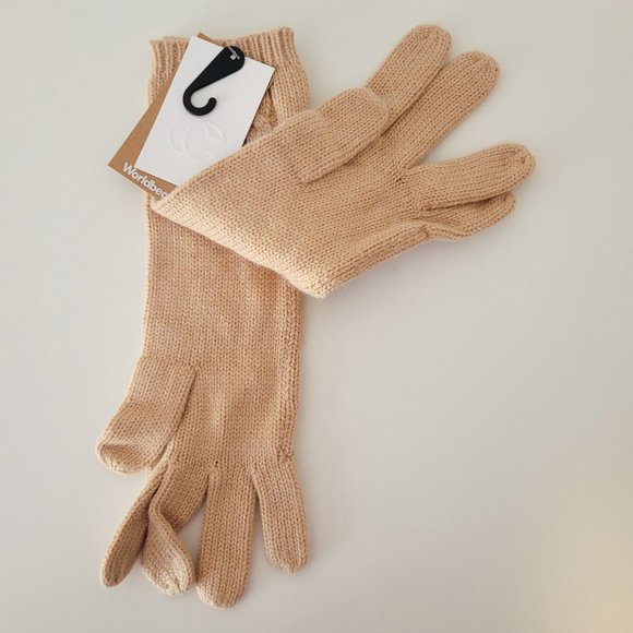 Wool Winter Scarf Gloves & Ear Warmer, Cable Knit Warm Matching Set - Picture 2 of 6